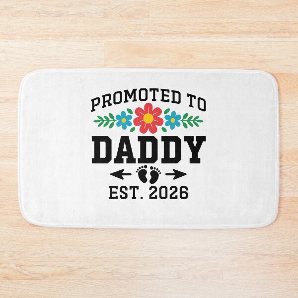 Item preview, Promoted to Daddy Est 2026 Flower Heart New Daddy 2026 Gift designed and sold by gunaone-design.
