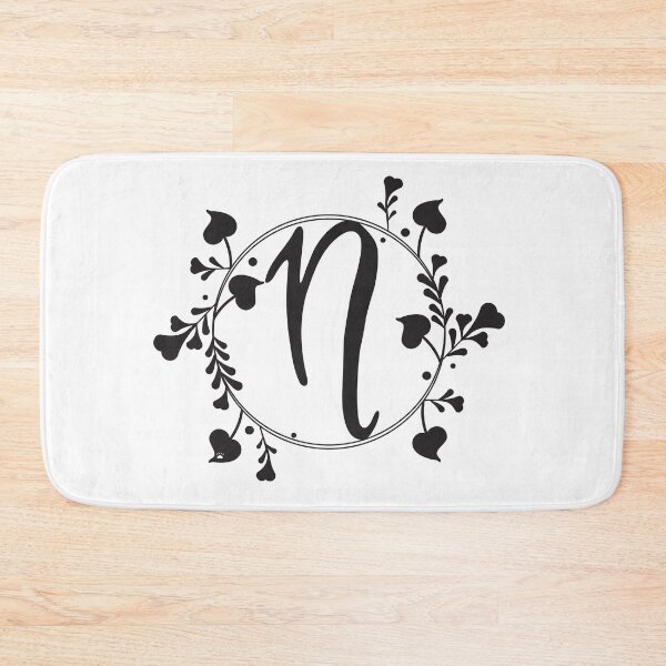 Item preview, N Monogram of hearts and letters in a vine designed and sold by KathyRHuff.