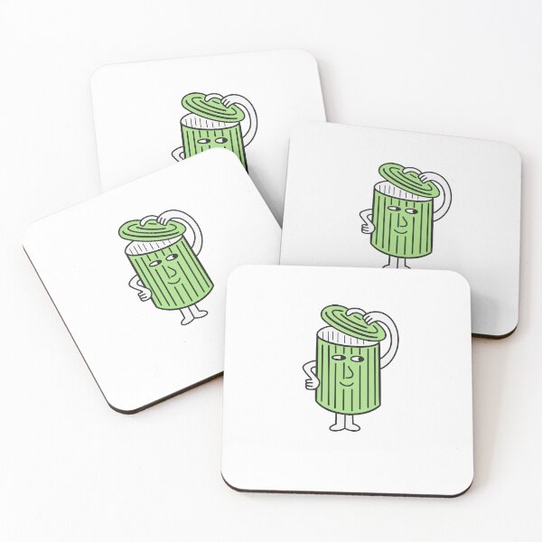 Item preview, trash can cartoon - green designed and sold by AFischDesigns.