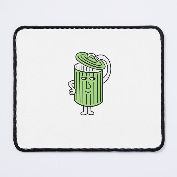 Item preview, trash can cartoon - green designed and sold by AFischDesigns.