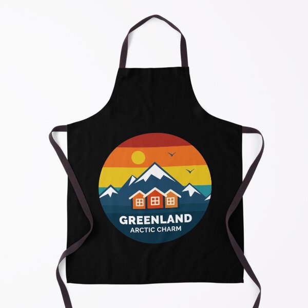 Item preview, Greenland Arctic Circle Retro Adventure designed and sold by Shape Snip Studio.