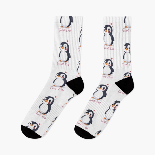 Item preview, Adorable Penguin with Lip Smudge – Cute Love Illustration designed and sold by MarWachaN.