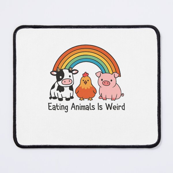 Item preview, Eating Animals Is Weird Vintage Rainbow Animal Lover designed and sold by gunaone-design.