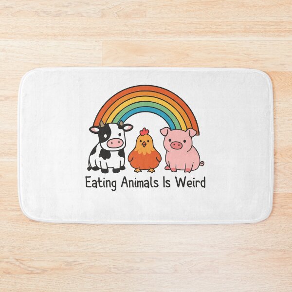 Item preview, Eating Animals Is Weird Vintage Rainbow Animal Lover designed and sold by gunaone-design.