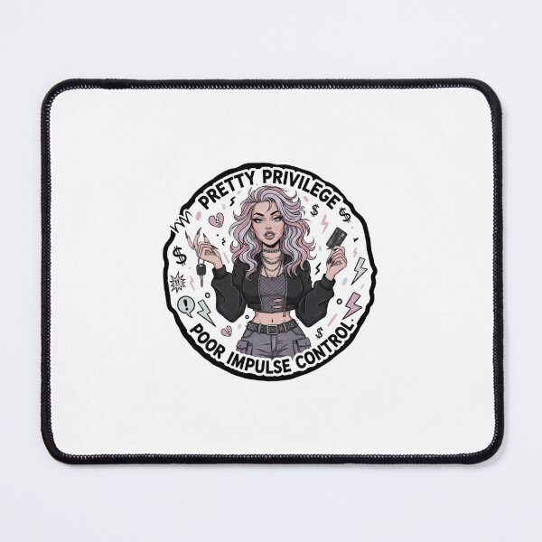 Item preview, Pretty Privilege, Poor Impulse Control designed and sold by LilGremlinCo.