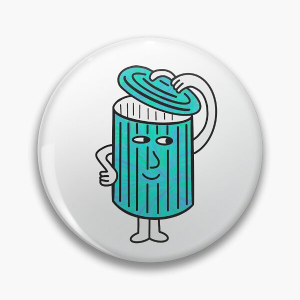 Item preview, trash can cartoon  designed and sold by AFischDesigns.