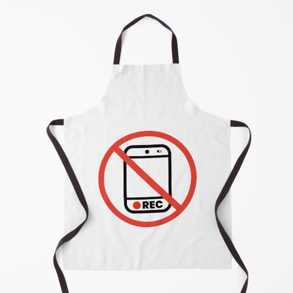 Item preview, No Recording Sign - Phone Ban Icon Symbol designed and sold by Shape Snip Studio.