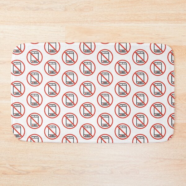 Item preview, No Recording Sign - Phone Ban Icon Symbol designed and sold by Shape Snip Studio.