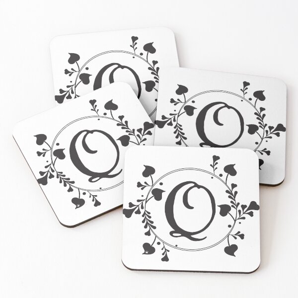 Item preview, Q Monogram of hearts and letters in a vine designed and sold by KathyRHuff.