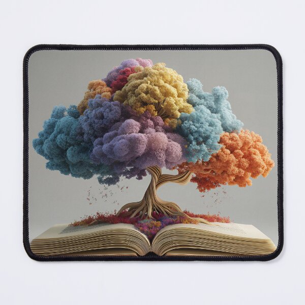Item preview, Knowledge Tree Blooming from Open Book – Colorful Wisdom Growth designed and sold by EK-World.