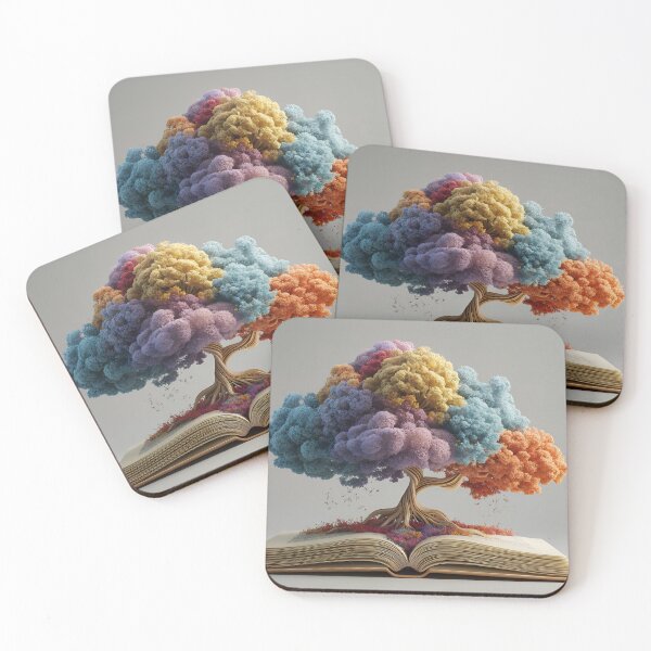 Item preview, Knowledge Tree Blooming from Open Book – Colorful Wisdom Growth designed and sold by EK-World.