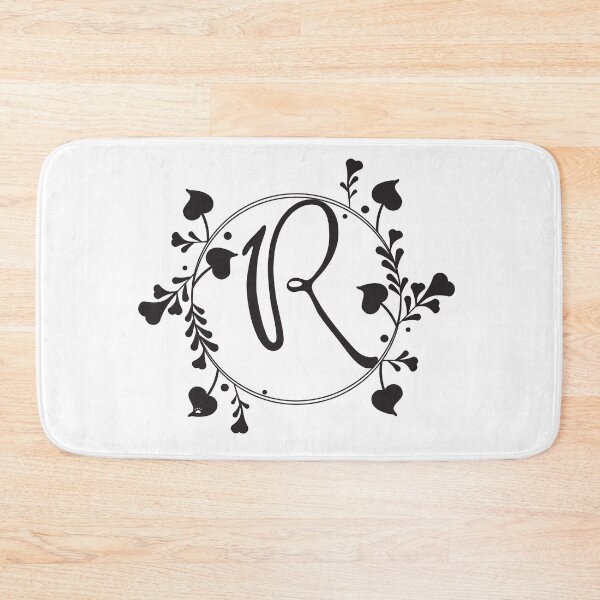 Item preview, R Monogram of hearts and letters in a vine designed and sold by KathyRHuff.
