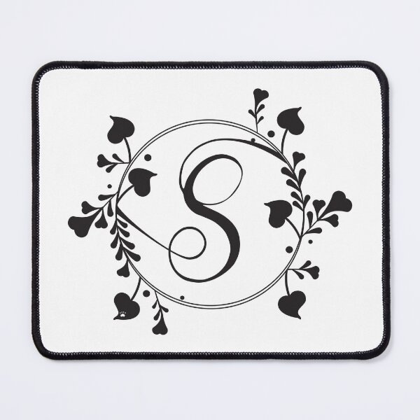 Item preview, S Monogram of hearts and letters in a vine designed and sold by KathyRHuff.