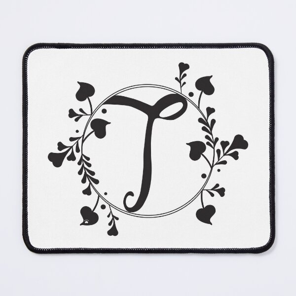 Item preview, T Monogram of hearts and letters in a vine designed and sold by KathyRHuff.
