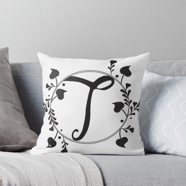 Item preview, T Monogram of hearts and letters in a vine designed and sold by KathyRHuff.