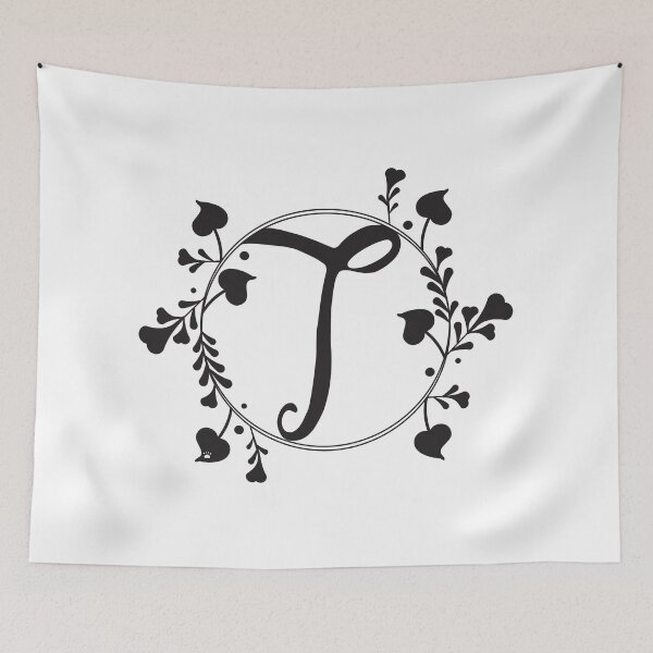 Item preview, T Monogram of hearts and letters in a vine designed and sold by KathyRHuff.