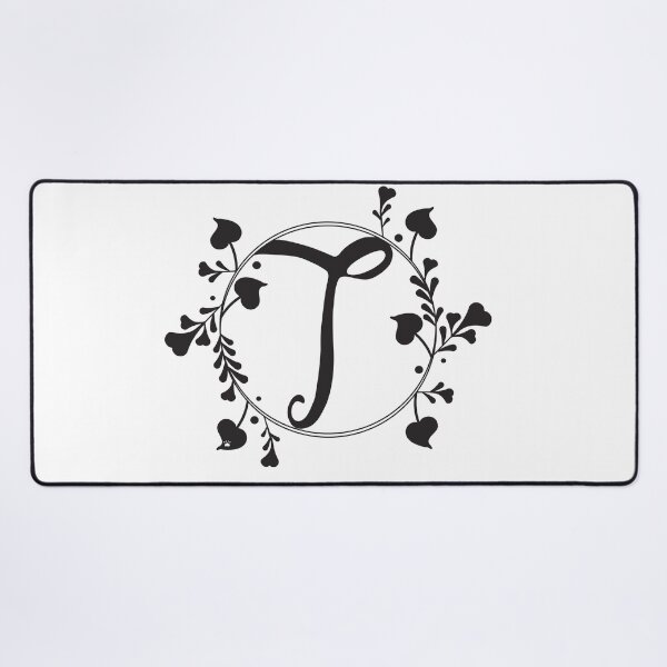 Item preview, T Monogram of hearts and letters in a vine designed and sold by KathyRHuff.