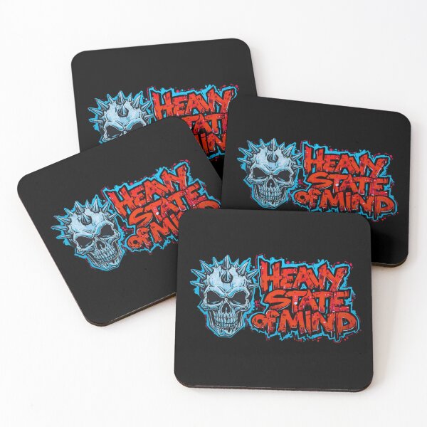 Item preview, Heavy State of Mind Skull – Metal Street Art Design designed and sold by GreennieArt.