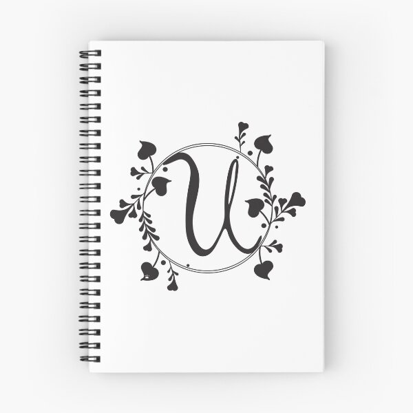 Item preview, U Monogram of hearts and letters in a vine designed and sold by KathyRHuff.
