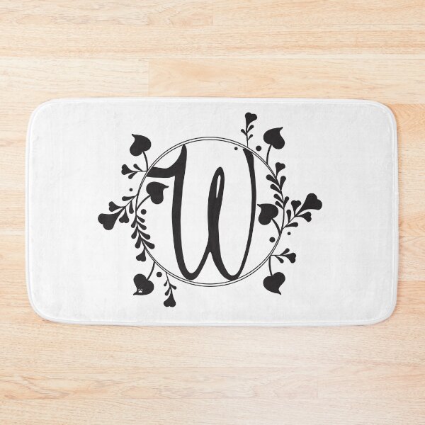 Item preview, W Monogram of hearts and letters in a vine designed and sold by KathyRHuff.