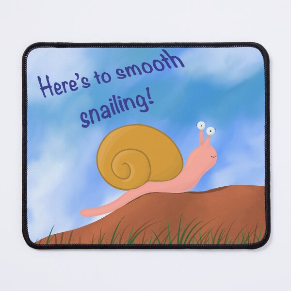 Item preview, Smooth Snailing! Happy Snail  designed and sold by HydrangeaDelMar.