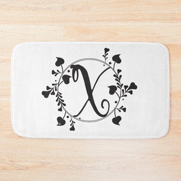 Item preview, X Monogram of hearts and letters in a vine designed and sold by KathyRHuff.