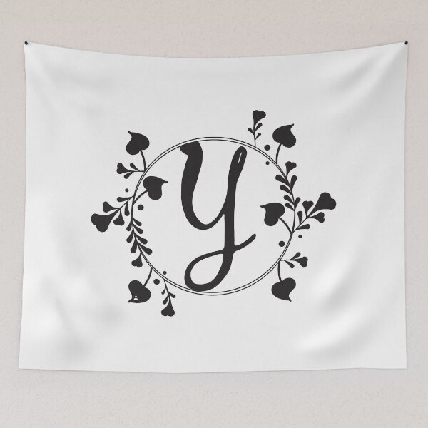 Item preview, Y Monogram of hearts and letters in a vine designed and sold by KathyRHuff.