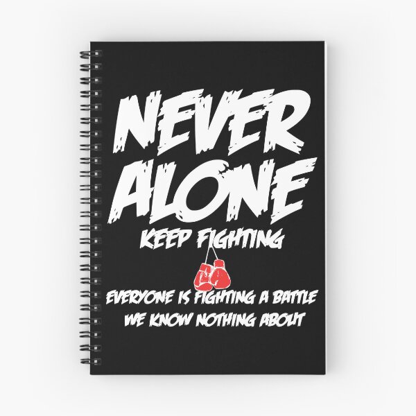 Item preview, Never Alone Keep Fighting Motivational Quote Design designed and sold by hussain-dz.