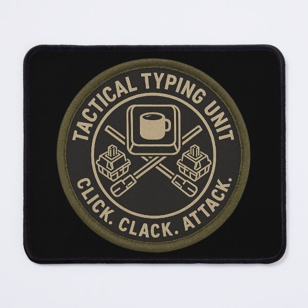 Item preview, Tactical Typing Unit Military Patch designed and sold by ThoughtsInTheOpen.