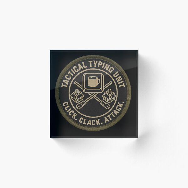 Item preview, Tactical Typing Unit Military Patch designed and sold by ThoughtsInTheOpen.