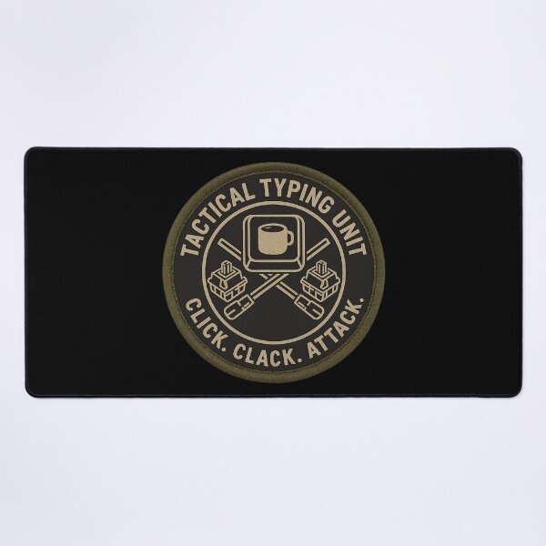 Item preview, Tactical Typing Unit Military Patch designed and sold by ThoughtsInTheOpen.