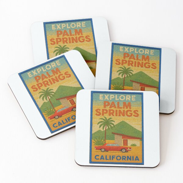 Item preview, Embroidered Palm Springs Vintage Travel Poster 2 designed and sold by Jeffsredbubble.