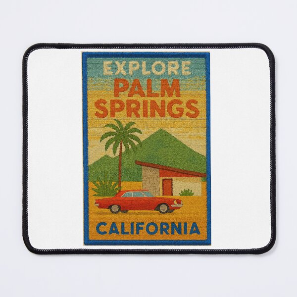 Item preview, Embroidered Palm Springs Vintage Travel Poster 2 designed and sold by Jeffsredbubble.