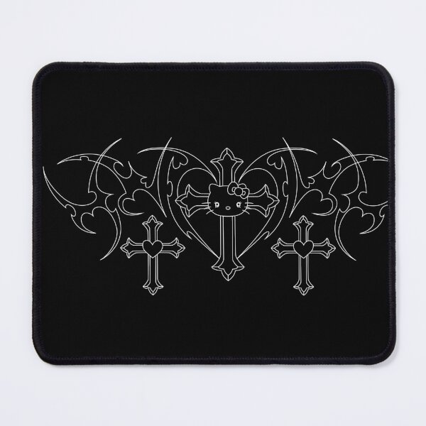 Item preview, Tribal Hello Kitten with heart. designed and sold by Tribalgothss.