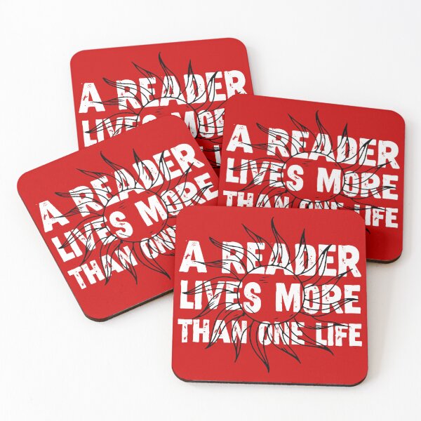 Item preview, A Reader Lives More Than One Life – Book Lover Quote designed and sold by Doodle-Bloom.