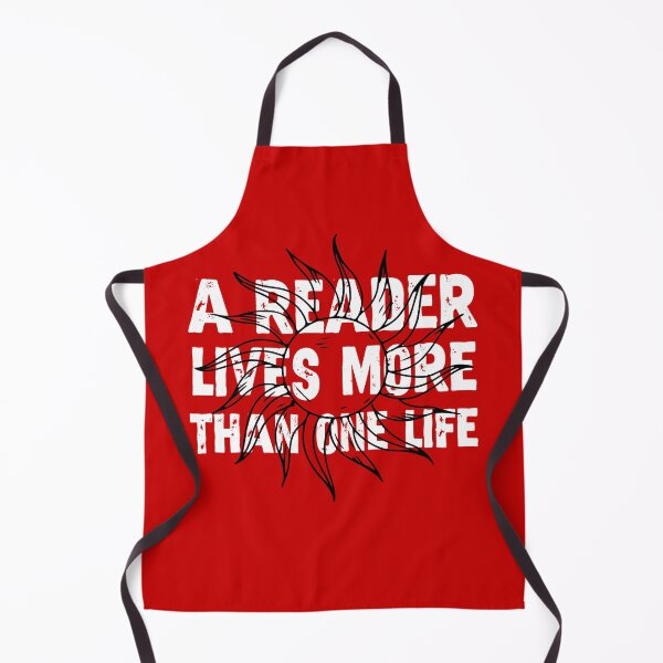 Item preview, A Reader Lives More Than One Life – Book Lover Quote designed and sold by Doodle-Bloom.