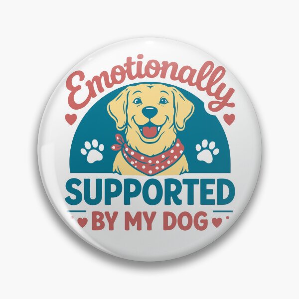 Item preview, Golden: Emotionally Supported By My Dog designed and sold by Blomallama.