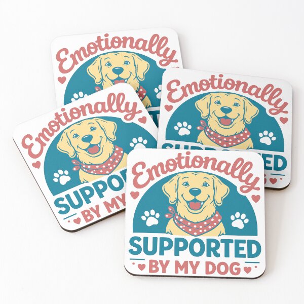 Item preview, Golden: Emotionally Supported By My Dog designed and sold by Blomallama.