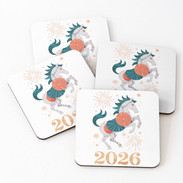 Item preview, Luxurious 2026 Year of the Horse Illustration: Traditional Patterns and Gold Accents designed and sold by pngartpl.