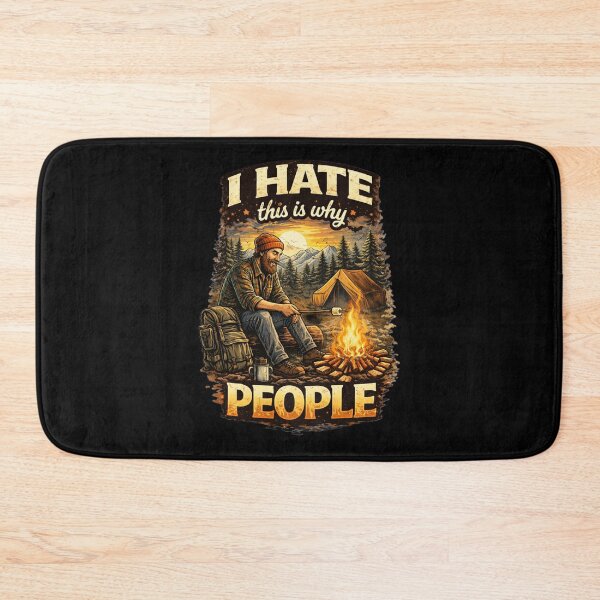 Item preview, Campfire Dad Humor T-shirt - I Hate People Vintage Camping designed and sold by Art Italiano.