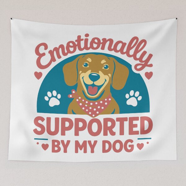 Item preview, Dachshund: Emotionally Supported By My Dog designed and sold by Blomallama.