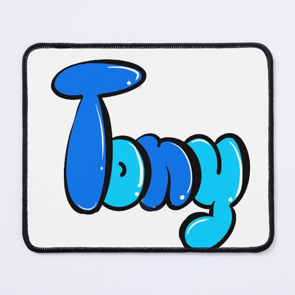 Item preview, Tony name in blue Top 10 best personalized gifts boys and men personalised Graffiti name Tony designed and sold by Artonmytee.