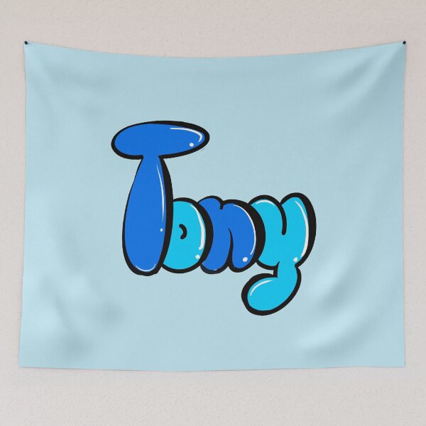 Item preview, Tony name in blue Top 10 best personalized gifts boys and men  personalised Graffiti name Tony designed and sold by Artonmytee.