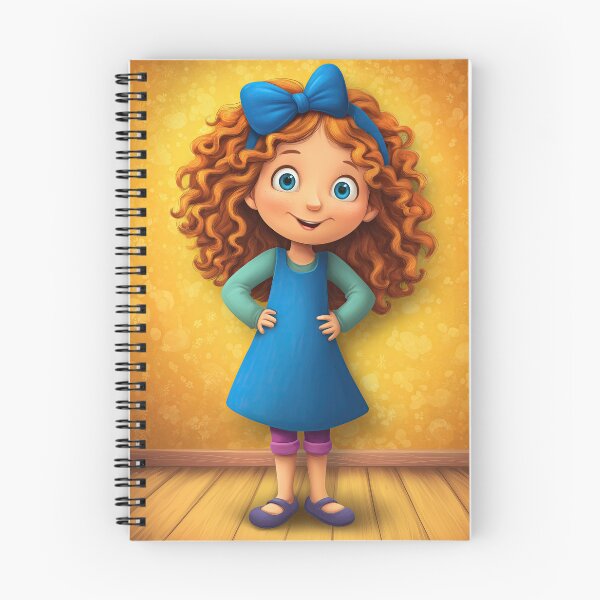 Item preview, Curly Haired Girl in Blue Dress Standing designed and sold by Piotrek0001.
