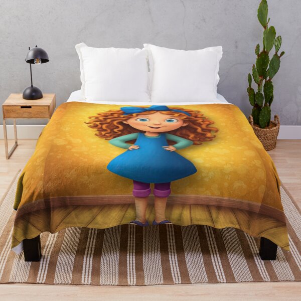 Item preview, Curly Haired Girl in Blue Dress Standing designed and sold by Piotrek0001.