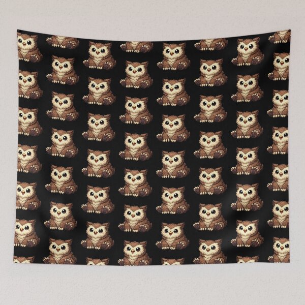 Item preview, Owlbear, RPG monster, Kawaii Cute Design designed and sold by shadow-bloom.