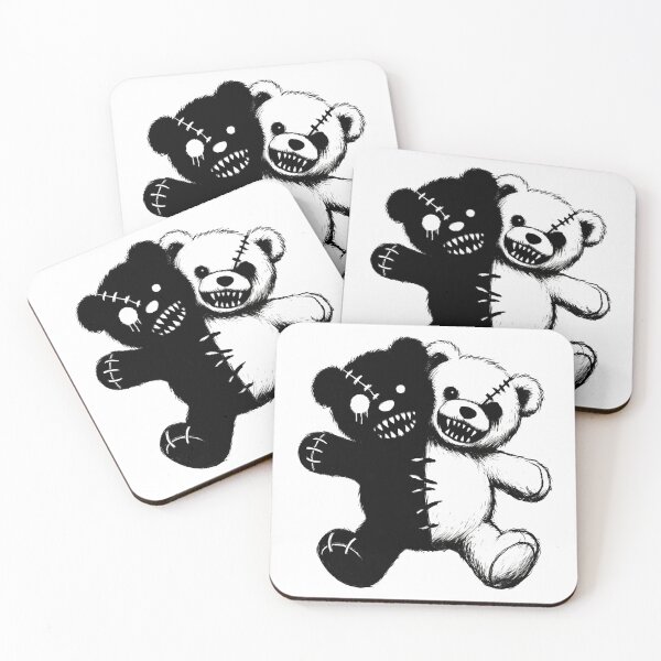 Item preview, Stitched Yin-Yang Bears designed and sold by Velvet Vulcan Art.