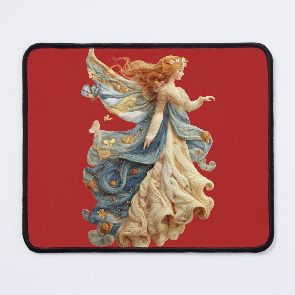 Item preview, Ethereal Butterfly Angel - Soft Pastel Fantasy Art designed and sold by Rocky Mountain Artistry.