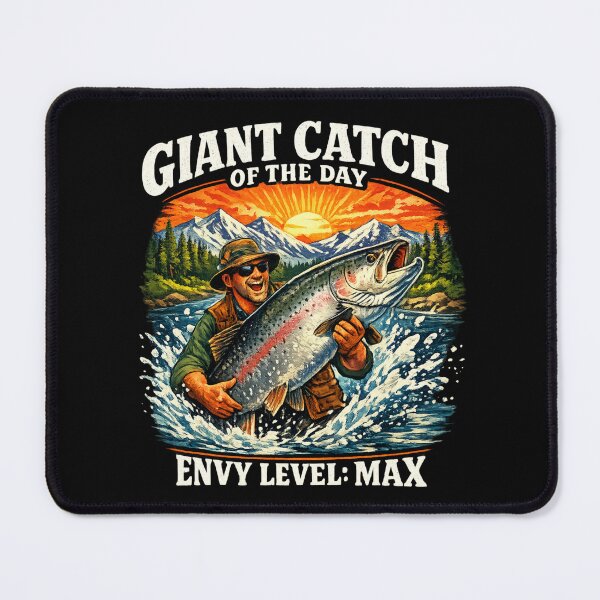 Item preview, Giant Catch of the Day Fishing Art designed and sold by EimSol.