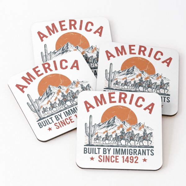 Item preview, America Built By Immigrants Since 1492 , Fourth of July Immigrant Pride , Social Justice Activist , Patriotic Equality designed and sold by MS Pod Studio.